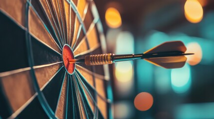 Bullseye: A Perfect Shot on a Dartboard