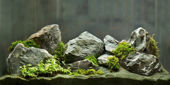 Aquascaping with Rocks and Moss