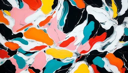 カラフルな大理石パターン 模様 colorful marble pattern back ground image