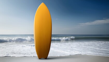 surfboard on the beach,mockup illustration