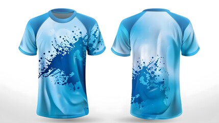 sport t shirt isolated on white  background 