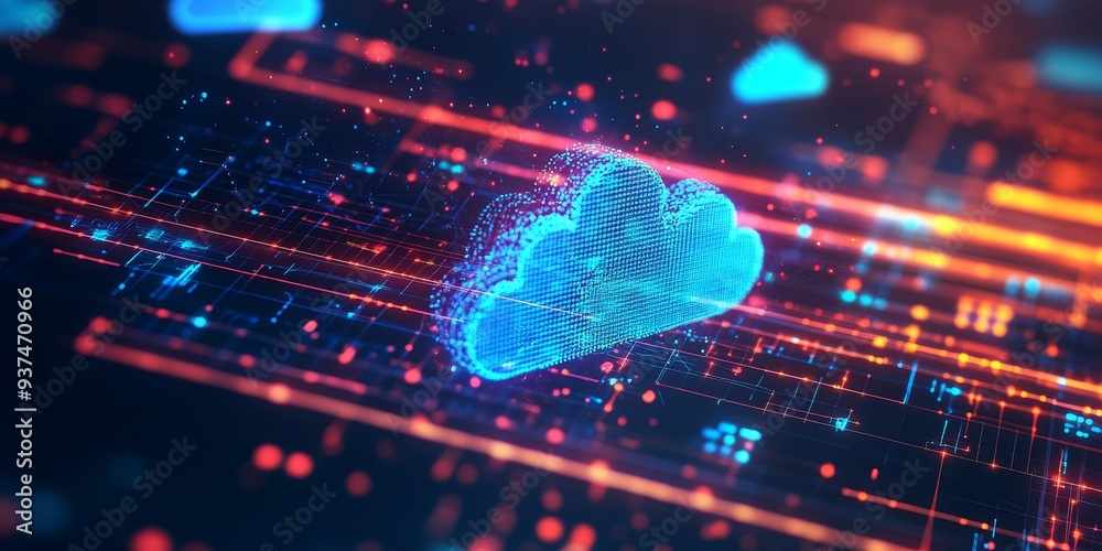 Poster a cloud-based network management tool, monitoring connections, and performance across multiple cloud services