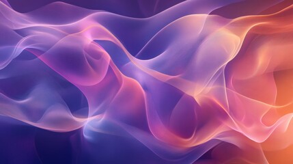 Obraz premium An abstract blend of vibrant colors creating soft, flowing shapes, perfect for backgrounds and artistic designs.