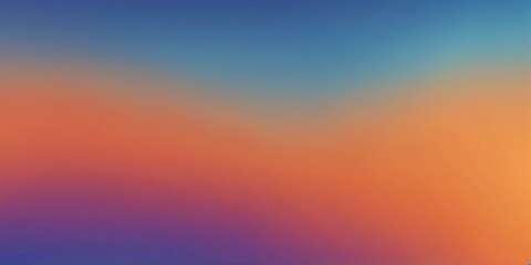 Obraz premium orange to blue colors grainy gradient smooth transitio background