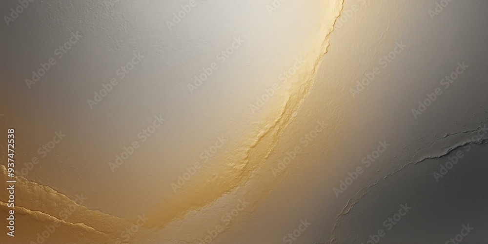 Wall mural grey to gold colors grainy gradient smooth transition background
