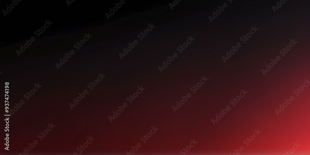 Wall mural black to red colors grainy gradient smooth transition background