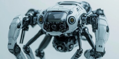 Fototapeta premium a hybrid robot, combining aerial and ground capabilities, innovative design for versatile applications