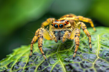 Jumping spider macro photography