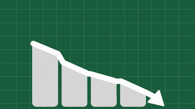 The Infographic Icon Downward Bar Graph.