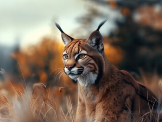Obraz premium Puma, Mountain Lion, Cougar Wildlife Photography Close Up Nature