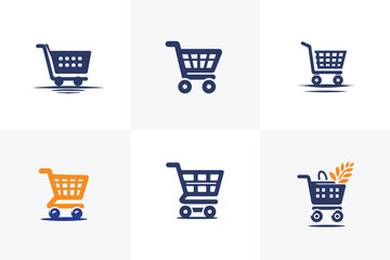 shopping cart icon set