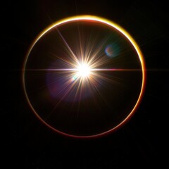 Obraz premium Bright light with lens flare