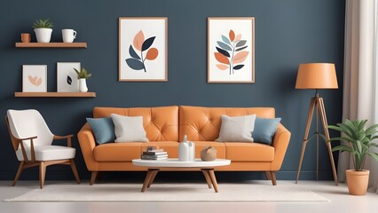 living room sofa photo,illustration.