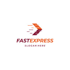 Logistic company vector logo. Arrow icon. Delivery icon. Fast Delivery service logo