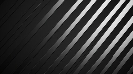 Obraz premium A sleek black wallpaper adorned with crisp, contrasting white stripes. This minimalist design keeps your desktop uncluttered and allows your content to take center stage.
