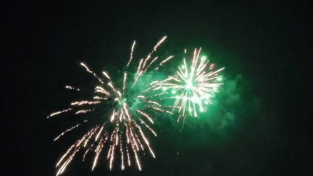 Fireworks for video background, new year, celebration, party and festival