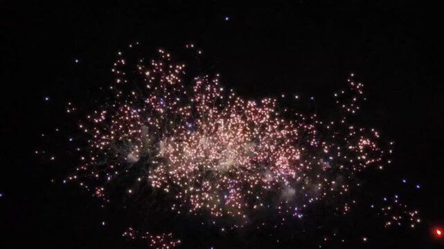 Fireworks for video background, new year, celebration, party and festival