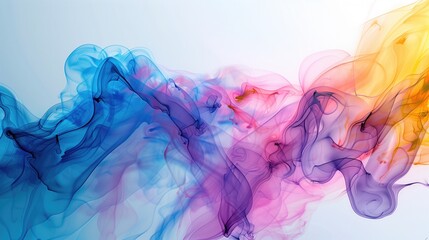 Obraz premium Abstract 3d colorful background.Strokes of acrylic and watercolor paint,gouache.Multicolored art blurred banner