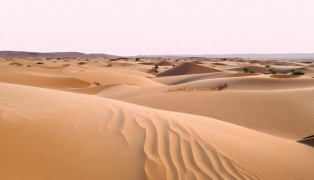 Aerial Beauty: Captivating Drone View of the Desert Landscape