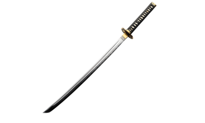 Samurai sword isolated on transparent background
