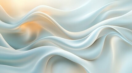 Obraz premium Abstract Soft Fluid Waves in Pastel Tones