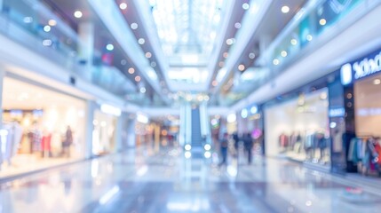 Fototapeta premium Blurred Interior of a Shopping Mall