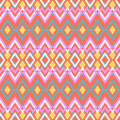 Ikat floral paisley embroidery on white background.geometric ethnic oriental pattern traditional.Aztec style abstract vector illustration.design for texture,fabric,clothing,wrapping,decoration,sarong.