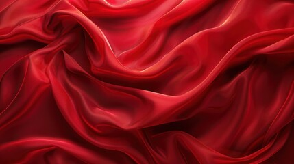 Obraz premium Red Satin Fabric Texture