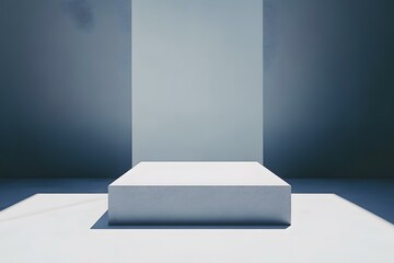 Obraz premium White Platform With Minimalist Design