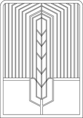 Vector sketch illustration design background pattern abstract ethnic vintage classic traditional