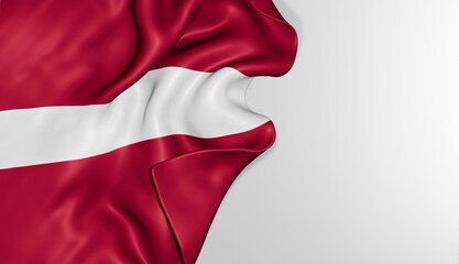 Latvia flag background 3d image