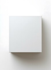 Fototapeta premium Simple White Box On A White Background