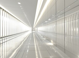 Obraz premium White Modern Hallway Design