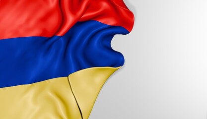 Armenia flag background 3d image