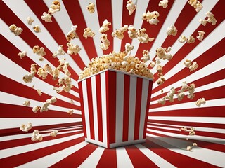 box of popcorn,popcorn in a bucket
