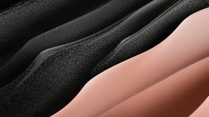 Obraz premium Irregular gradients allow low-saturation colors to transition naturally and smoothly between black and pink, creating an understated yet elegant visual experience, cosmetic backgrounds,