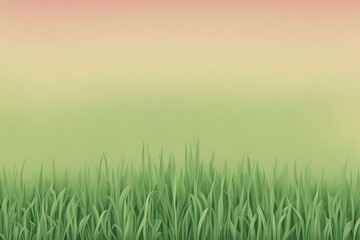 Fototapeta premium Green Meadow, Summer Sunrise, Spring Breeze background noise texture color gradient with copy space