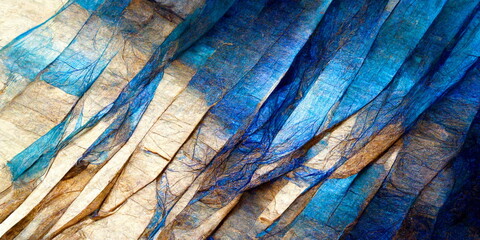 multi-purpose background. degradable material feel background with soothing blue cool abstract colors and primitive natural organic essence. abstract background.