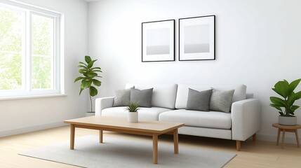 simple living room comfort neutral tones soft light warm shadows high angle shot realistic photo minimal background, more clarity with clear light and sharp focus, high detailed