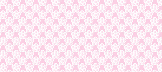 Pink seamless pattern with flowers like background