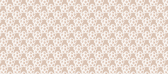 Beige seamless pattern with flowers like background