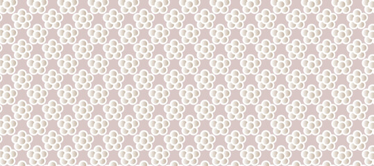 Brown seamless pattern with flowers like background