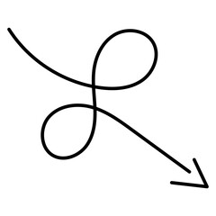 Abstract Monoline Arrow