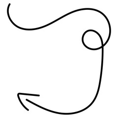 Abstract Monoline Arrow