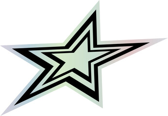 Y2K Holographic Sticker