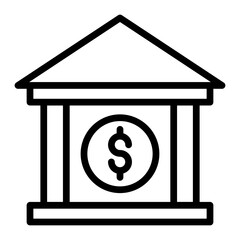 Bank Vector Icon Design