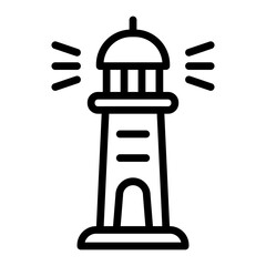 Lighthouse Vector Icon Design