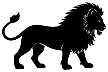 Lion silhouette vector art illustration