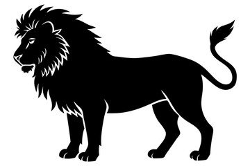Lion silhouette vector art illustration