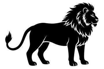 Lion silhouette vector art illustration